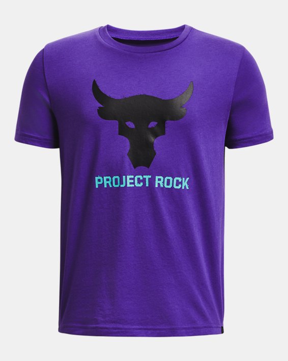 男童Project Rock Brahma Bull短袖T恤 in Purple image number 0